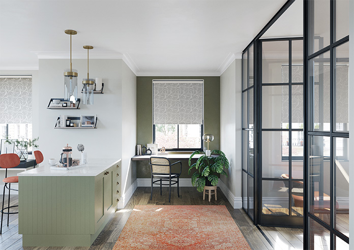 Lino Arches, True Grey - Roller Blind - Image 8
